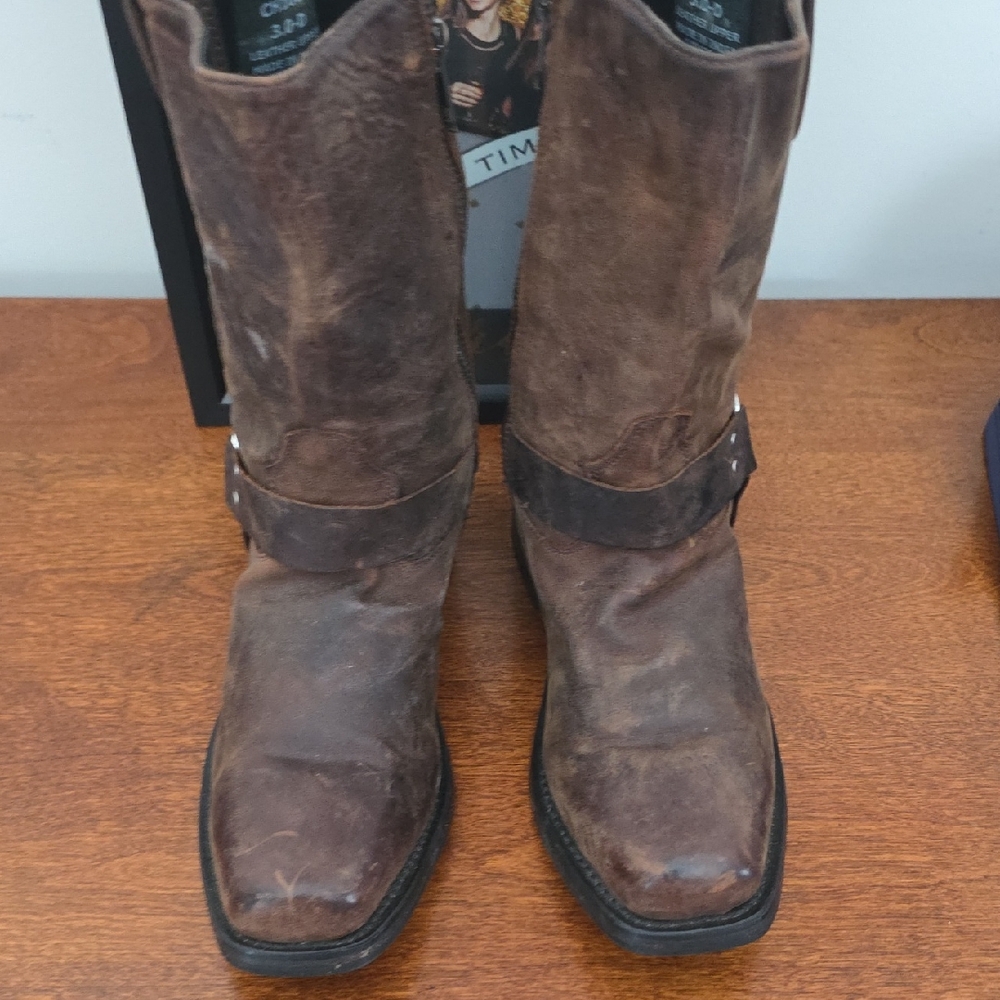 Old West Brown Kids Boots